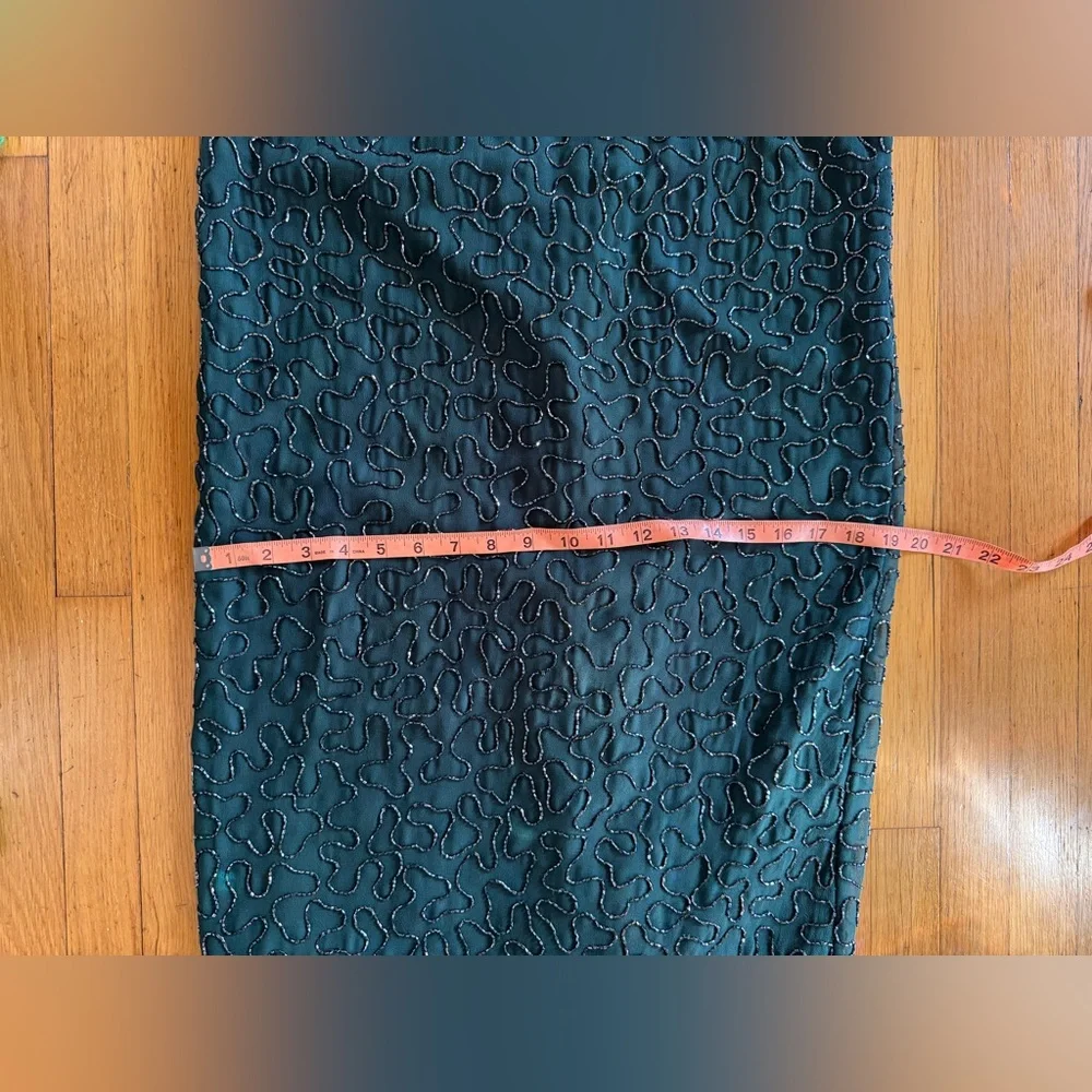 90s Vintage Lawrence Kazar Floor Length Beaded Gown - Picture 7 of 7